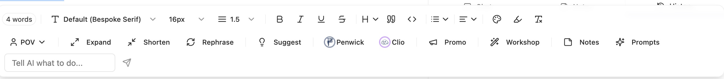 Persistent Floating Command Bar PersonaCloud